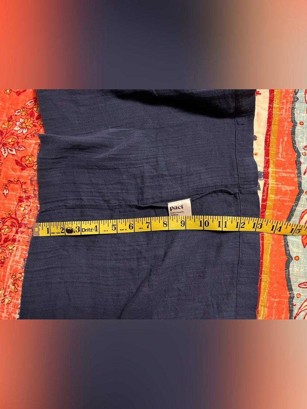PACT organic cotton gauze fabric remnant - Picture 6 of 7